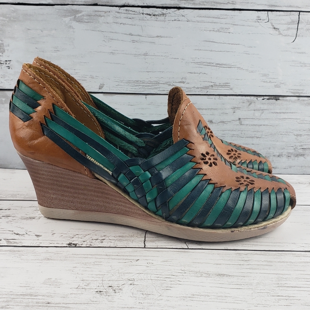 ZAACHILA Mexican Huarache wedge sandals 7